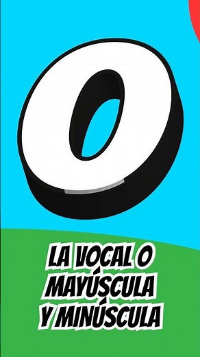 LA VOCAL O MAYÚSCULA Y MINÚSCULA | Las Vocales #lasvocales #letrasparaniños #abecedario #kids