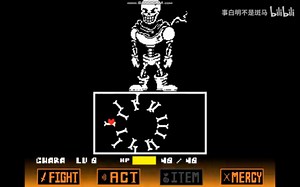 FDY！无伤！高难papyrus战无伤通关！！！【变速 理论】【除最终风车】