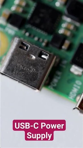 USB-C Power Input on Raspberry Pi 4 Single Board Computer #shorts #raspberrypi