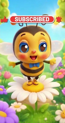 Little Bee dances among the flowers - children's song #littlebee #animation #cute