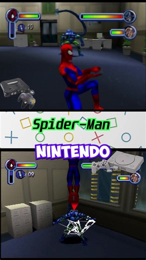 Spider-Man N64 vs PS1 #n64vsps1 #videojuegos #juegosretro