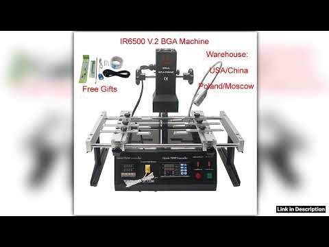 Solder Station 2 Zones IR6500 V2 Pro Infrared Bga Rework Machine 2300W Soldering For Chip Repair We