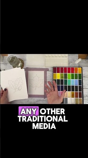 🍁 Watercolor Maple Leaf Sneak Peek | Patreon Tutorial + Templates