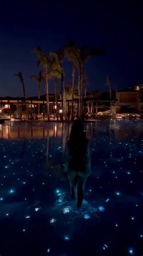 Magical Night Swim — Luxury Pool with Sparkling Underwater Lights