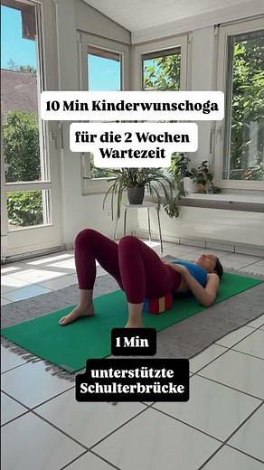 Eine sanfte Praxis für Entspannung und gute Durchblutung ins Becken während der 2 Wochen Wartezeit.