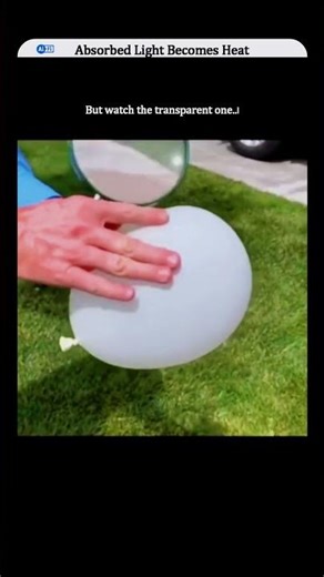 Why the White Balloon Survives Focused Sunlight