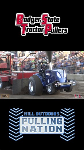New Holland Pro Stock Tractor "T-8 Tomcat" rippin down the track at the Jefferson County Fair 2022