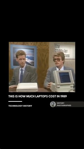 In 1989, laptops were primarily for business professionals, not consumers, with prices generally from $2,000 to over $8,000, and high-end models costing up to $11,000 Credit: Stewart Cheifet | History In Pictures