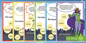Reciprocal Reading Superheroes Poster