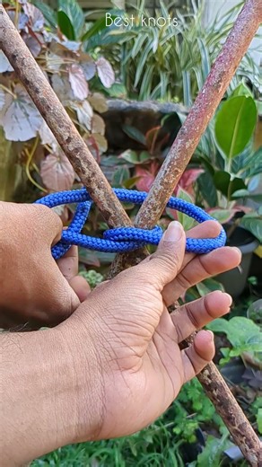 Diagonal Lashing Knot #shorts