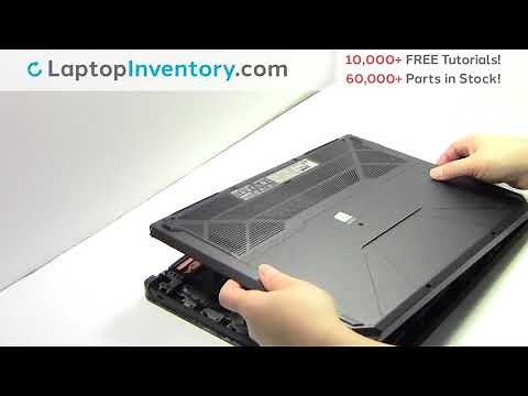 How to replace Laptop Hard Drive Asus TUF Gaming FX504. Install, Repair HDD FX80 FX86 FX505 FX705