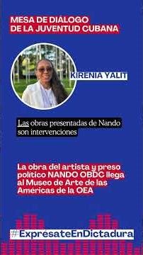 Kirenia Yalit on Nando OBDC's work at the OAS