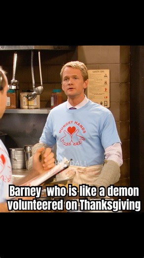 Barney who is like a demon volunteered on Thanksgiving#funny #shorts #shortvideo #series