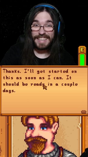 Clint Only Works 2 Hours a Day #stardewvalley #mods #funny #indie #voiceacting