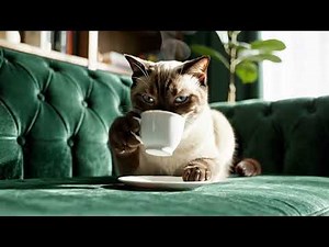 CAT Loves Drinking Coffee