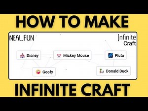 Make Disney Characters in Infinite Craft (Mickey Mouse, Goofy, Pluto, Donald Duck)