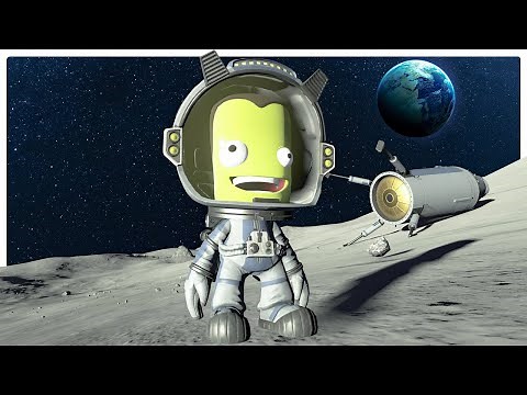 Little Green Dummy Lands on the Mun - Kerbal Space Program 2