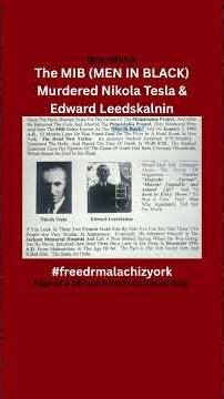 The MIB (Men In Black) Murdered Nikola Tesla & Edward Leedskalnin #MIB #nikolatesla #leedskalnin
