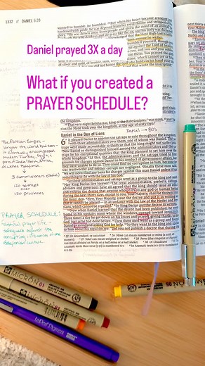 It’s never occurred to me to create a PRAYER SCHEDULE until today. Daniel prayed 3X a day. It makes me wonder… What would my prayer schedule look like? What if I prayed every time I brushed my teeth? Every time I sat in carpool? Every time I worried? Every time I drank a cup of coffee? What might change in my life (in my heart, character, mind) if I committed to a PRAYER SCHEDULE? Do you have a prayer schedule? Please share! 🙏🙏🙏🙏🙏🙏🙏🙏🙏🙏🙏🙏🙏🙏🙏 | The Color Method