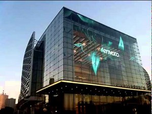 Transparent Glass Building LED Strip Display