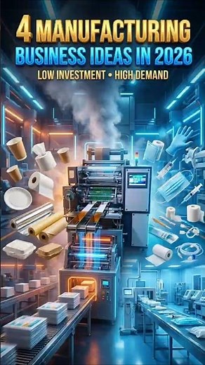 1 Investment → Multiple Products 😳 Best Manufacturing Businesses in 2026 #manufacturingbusiness