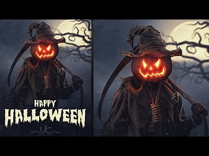 Halloween Scarecrow Poster Photoshop Manipulation Tutorial