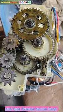 Paper Shredder Machine| Repair Service Gear Replace| Motor Esu #repair #motor