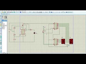 Simple Digital Stopwatch Circuit using Proteus 8 Professional