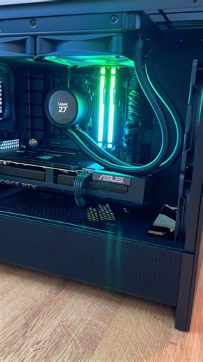 NZXT FLOW H3 Flow build. #pcbuild #pcgaming #rtx5070ti #asusprime #ryzen7800x3d #nzxt