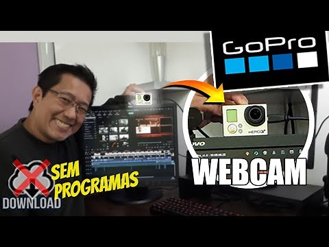 Como usar GOPRO Hero3/4 como WEBCAM +COMPARATIVO com outra webcam