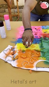 2.6M views · 10K reactions | Noodles T-shirt painting Hacks & Toys T-shirt painting #painting #noodles #hacks | Hetal's Art | Facebook