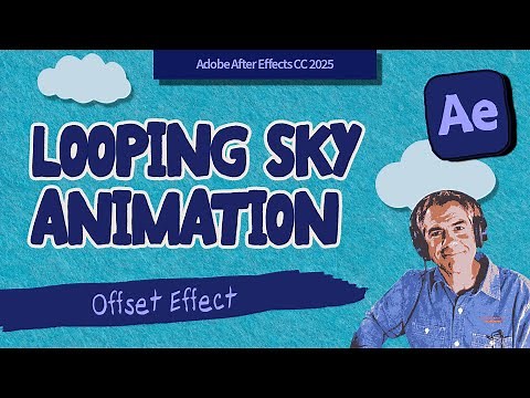 Looping Sky & Clouds Background Animation in After Effects