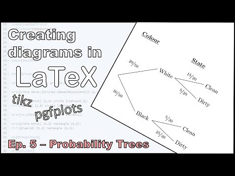 Using Tikz and PgfPlots (5 of 8: Probability Trees)
