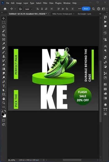 Shoes Poster Design Tutorial | Photoshop Step by Step