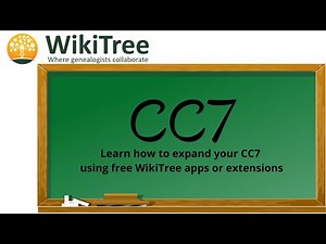 WikiTree CC7 (Connection Count) Tutorial