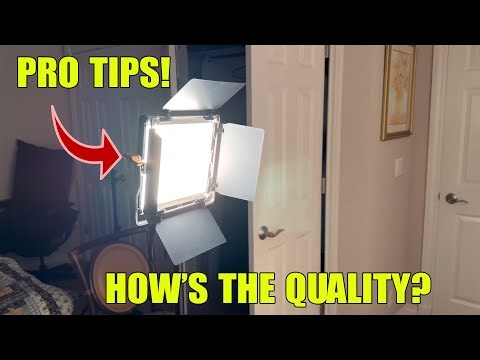 Neewer 480 LED Video Light Kit Review | How's The Quality? Full Lighting Demonstration