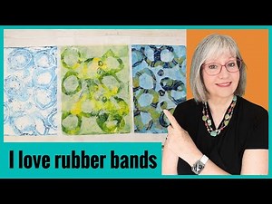 Rubber bands meet the Gelli Plate and Magic happens!