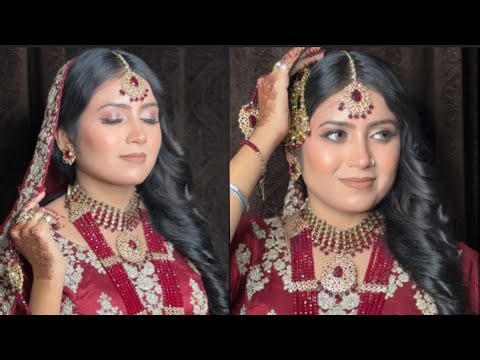 🤩2026Trending Muslim bridal makeup tutorial step-by-step/soft bridal makeup tutorial for beginners🫰🏻
