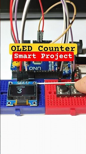 Arduino OLED Counter Project for Beginners | Push Button with Reset