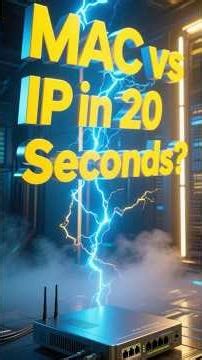 MAC vs IP in 20 Seconds #viral #networking #YouTube #switch #router