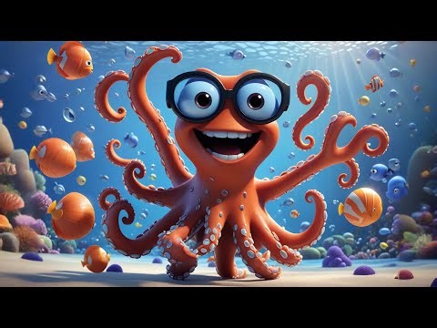 The Octopus With Silly Glasses 🐙🤓 | Fun Animal Story for Kids | Learn Sea Creatures & Imagination