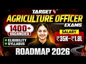 Agriculture Officer 2026 | 1400+ Vacancies | Salary ₹35K–₹1.8L | Full Roadmap