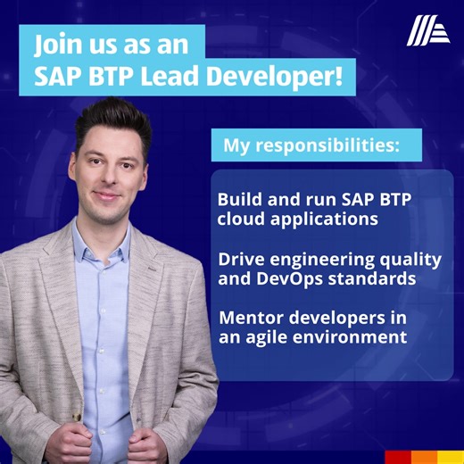 Do you enjoy building scalable cloud solutions and shaping engineering standards? Join AIIS as a SAP BTP Lead Developer and work on high-quality digital products in an international DevOps environment. 🚀 In this role, you will design and operate full stack SAP BTP applications, collaborate with modern cloud services, and actively influence clean coding practices and long-term solution quality. Your work helps ensure stability, scalability, and future readiness across teams. 🌐 What you will do: