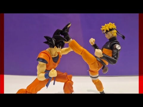 GOKU VS NARUTO - STOP MOTION FIGHT