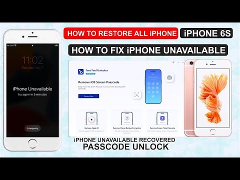 How to Unlock iPhone if Password Forgotten/Unavailable|How to Restore iPhone 6/6s/6s plus7plus/8plus