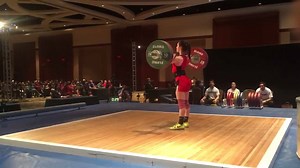 This was pretty fun. Hayley clean and jerking 91k/200lns weighing 47k. | Garage Strength