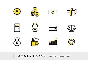 Geld-icon-set