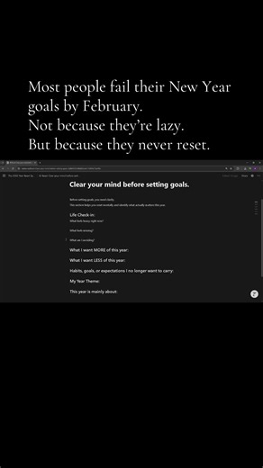 Reset Your Goals for Success in 2026