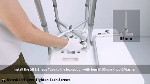 Shower Chair with Back for Elderly and Disabled, Shower Seat Bench Stool, Adjustable Height, 350 lbs Capacity, FSA/HSA Eligible, Rectangular