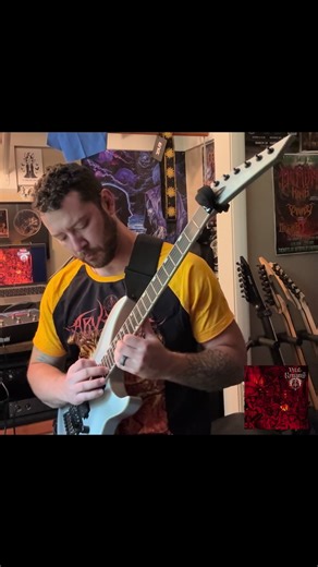 Been on a Vital Remains kick lately and had to learn this section. Dave Suzuki = Legend. #shred #guitar #deathmetal #vitalremains #music